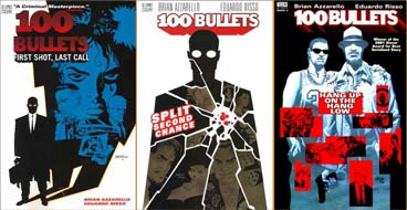 Cover der drei "100 Bullets"-Paperbacks