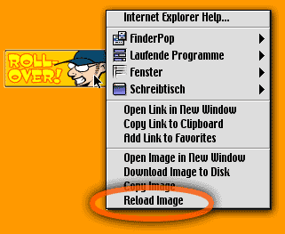 Kontextsensitives Mausmenü für Internet Explorer 5/Mac