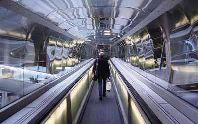 Im Inneren vom Flughafen