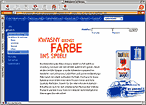 Screenshot der Website